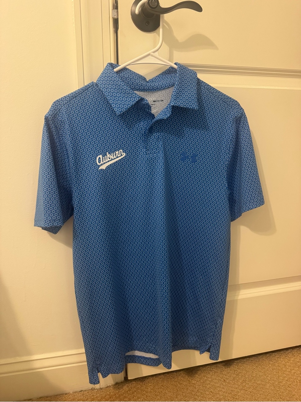 Under Armour Blue Micro-Pattern Polo Shirt